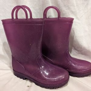 Girls Purple Rain Boots